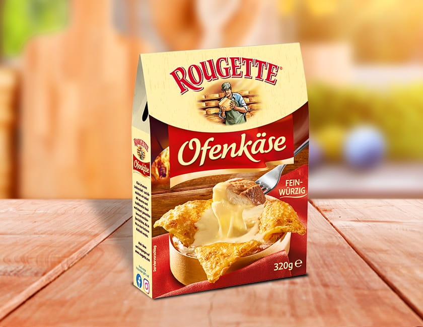 ROUGETTE Käse: Ofenkäse 320 g, heißes Käsegericht für den Ofen. - Rougette